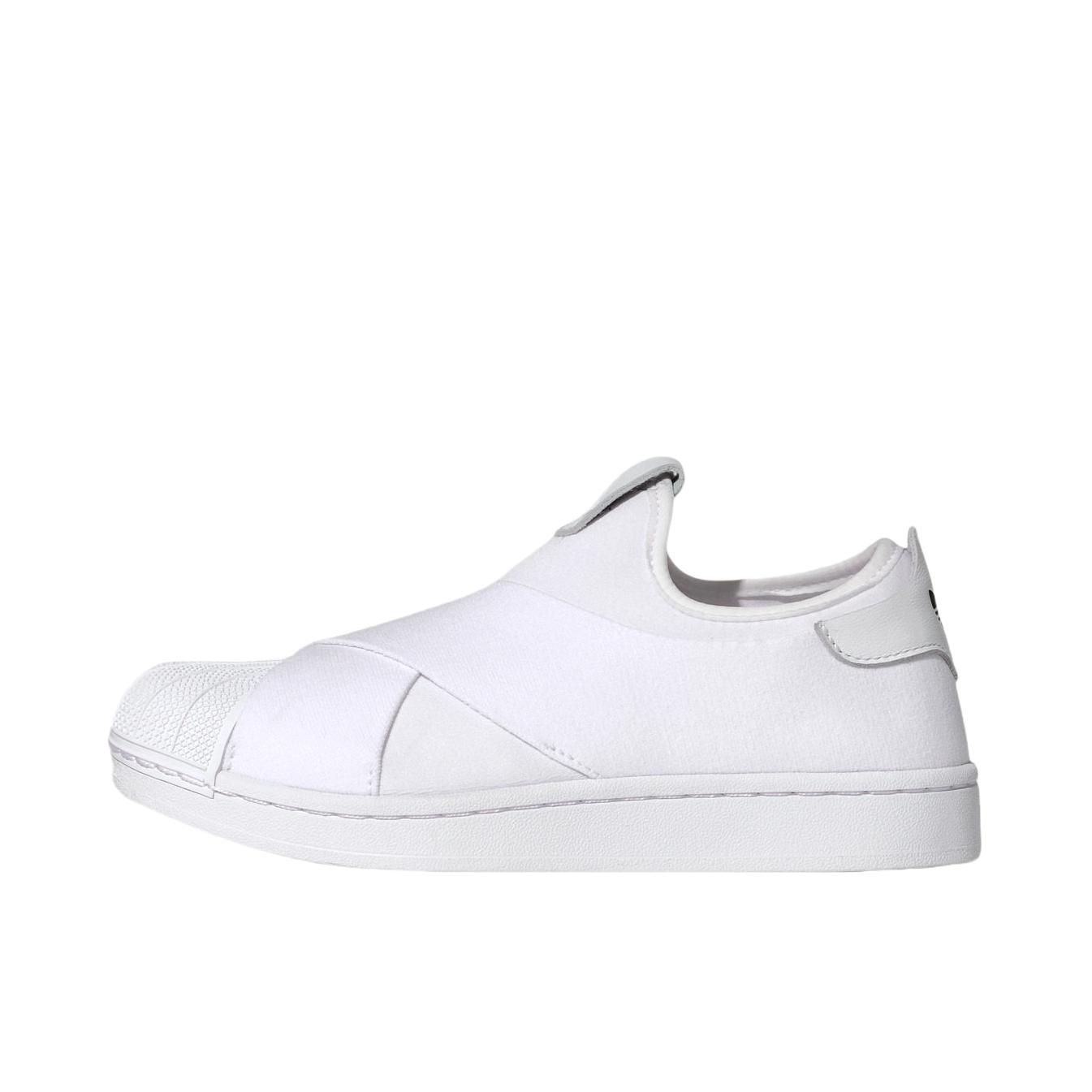 推荐商品：adidas Originals SUPERSTAR II SLIP-ON 板鞋 贝壳头低帮时尚贴合一脚蹬 白色/黑色