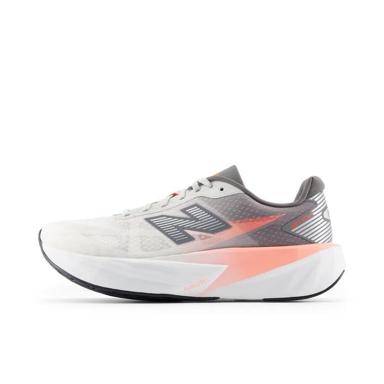 推荐商品：New Balance FuelCell Rebel v5 跑鞋 轻量竞速支撑回弹缓震减震轻便速训稳健抓地韧弹贴合稳固耐用 男款/浅灰色/深灰色 