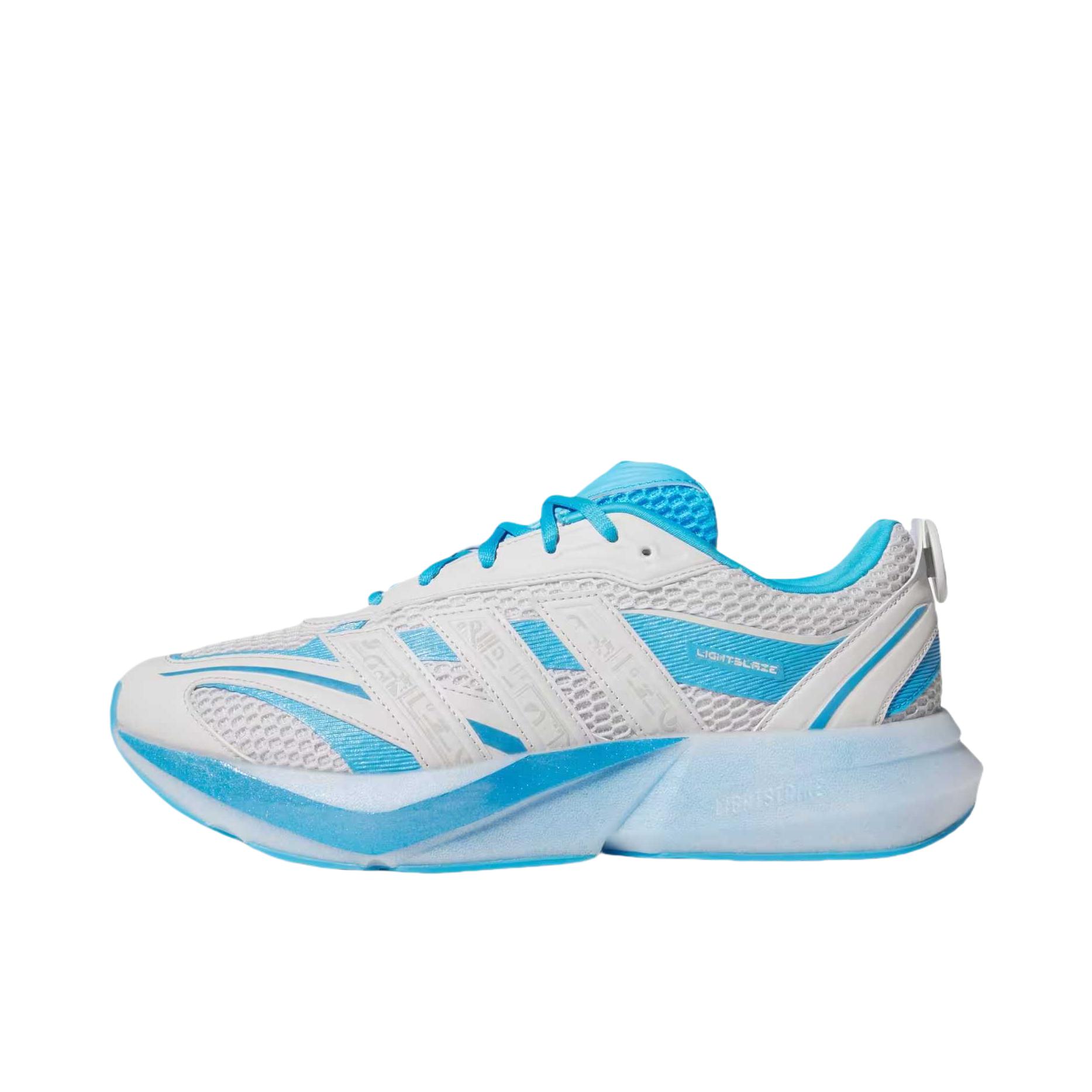推荐商品：adidas Lightblaze 运动休闲鞋 简约防滑耐磨低帮回弹轻运动 Tron Ares联名/蓝色/白色 
