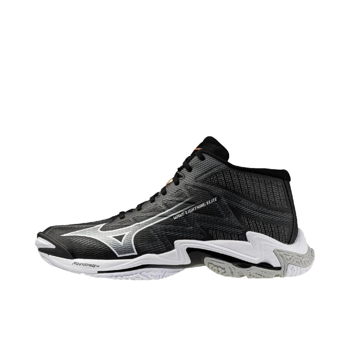 推荐商品：Mizuno/美津浓 Wave Lightning ELITE MID 排球鞋 日常轻便舒适百搭 正黑色/白色