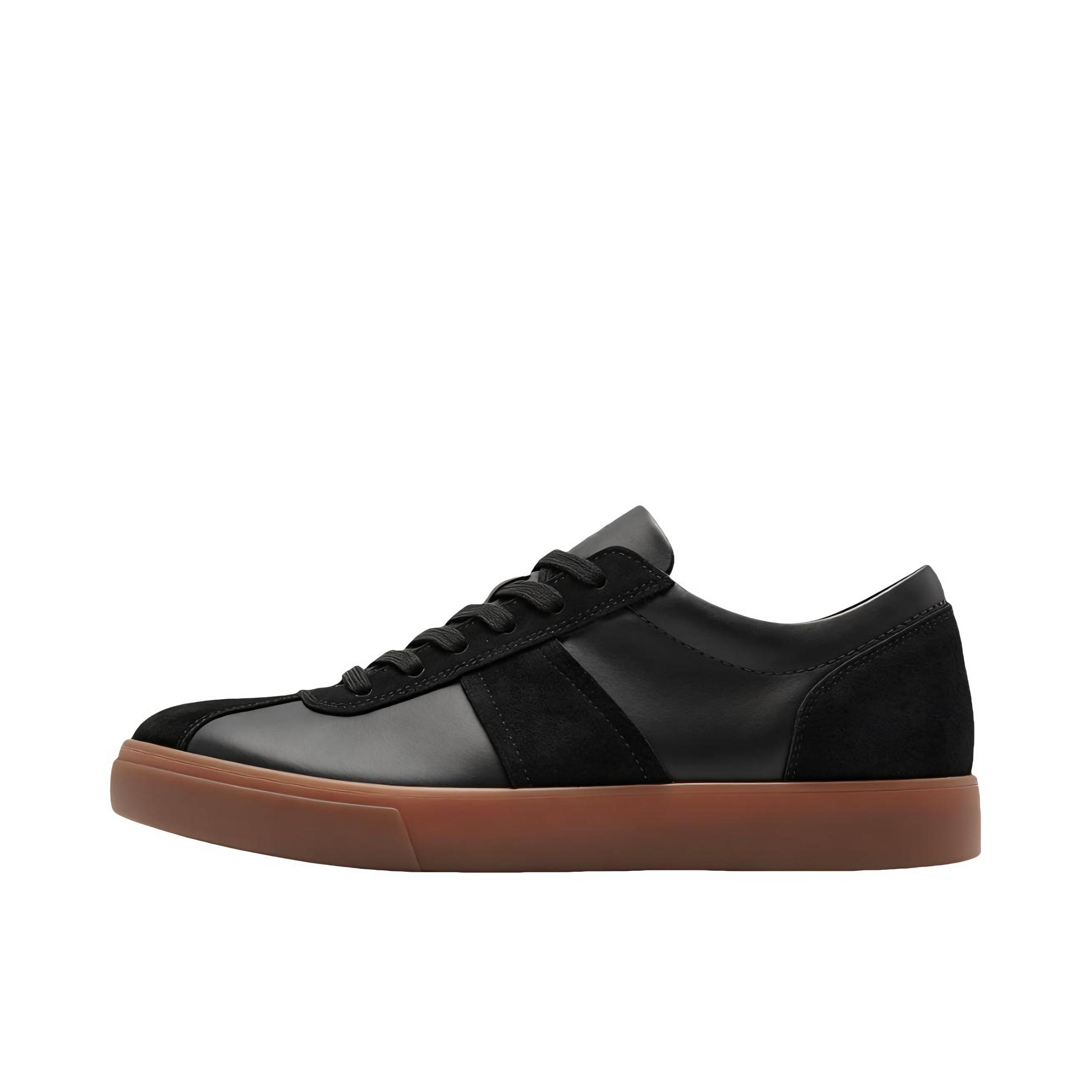 推荐商品：ECCO/爱步 SS26 SOFT 10系列 运动休闲鞋 百搭通勤舒适复古风薄底 黑色