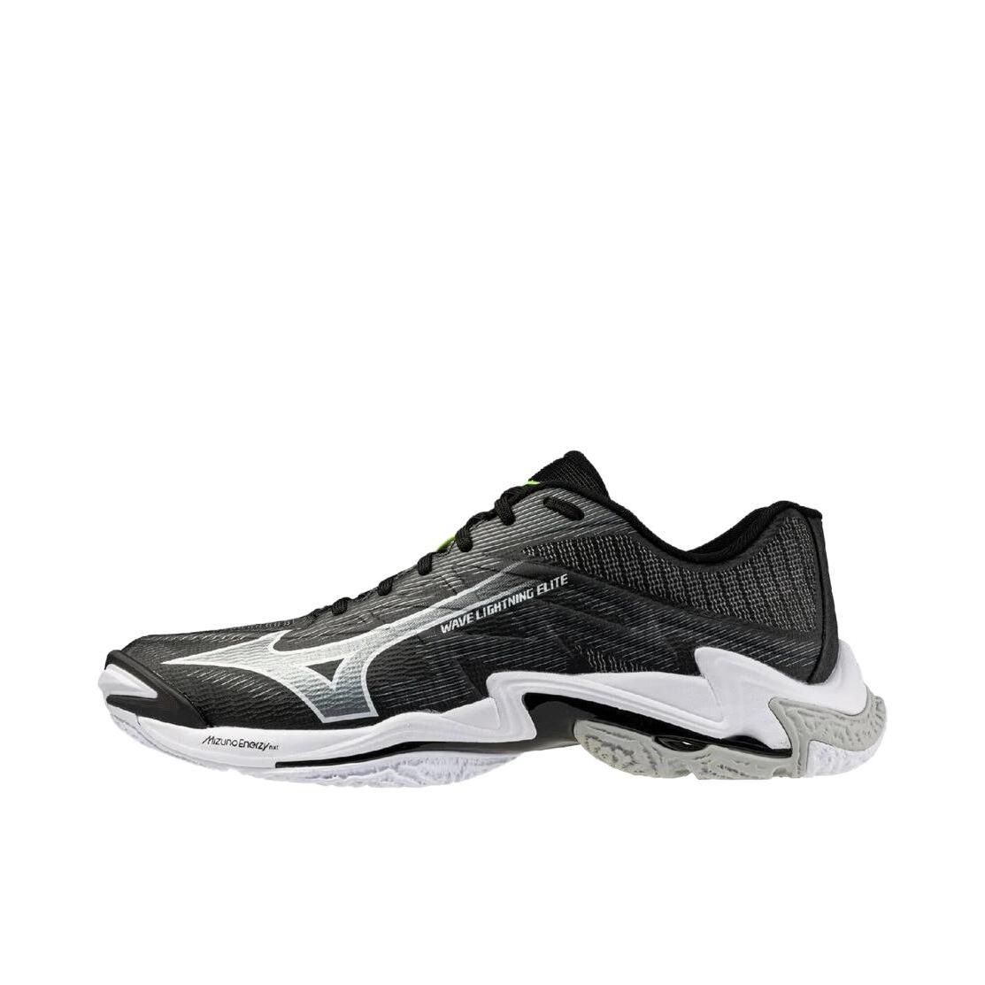 推荐商品：Mizuno/美津浓 Wave Lightning Elite 排球鞋 圆头厚底系带贴合 黑色