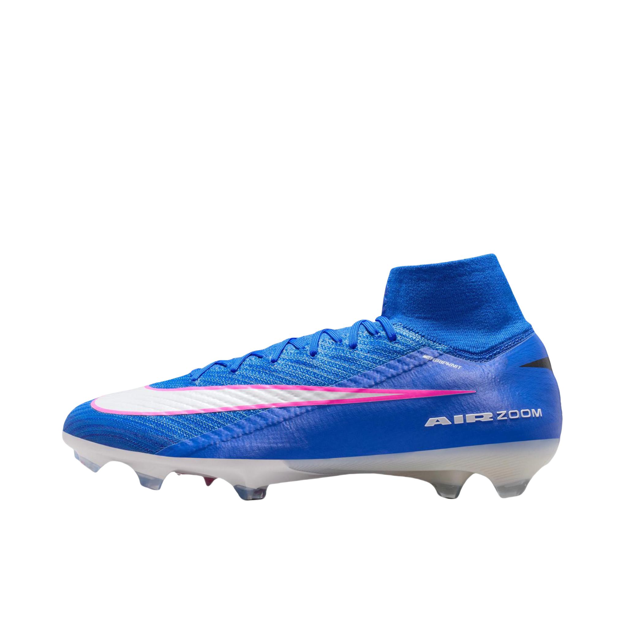 推荐商品：Nike Mercurial Superfly 10 Elite FG 足球鞋 胶质长钉多场地缓震 赛车蓝