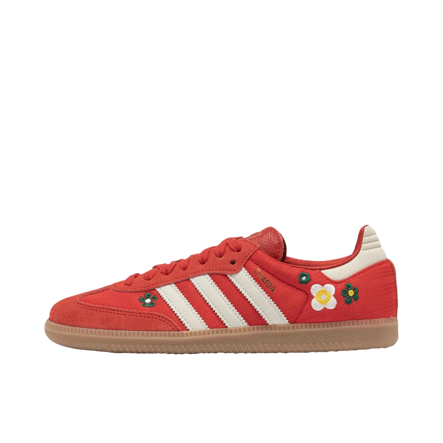 推荐商品：adidas Originals Samba OG T头鞋 板鞋 经典复古舒适百搭耐磨合成革圆头薄底贴合 深红色