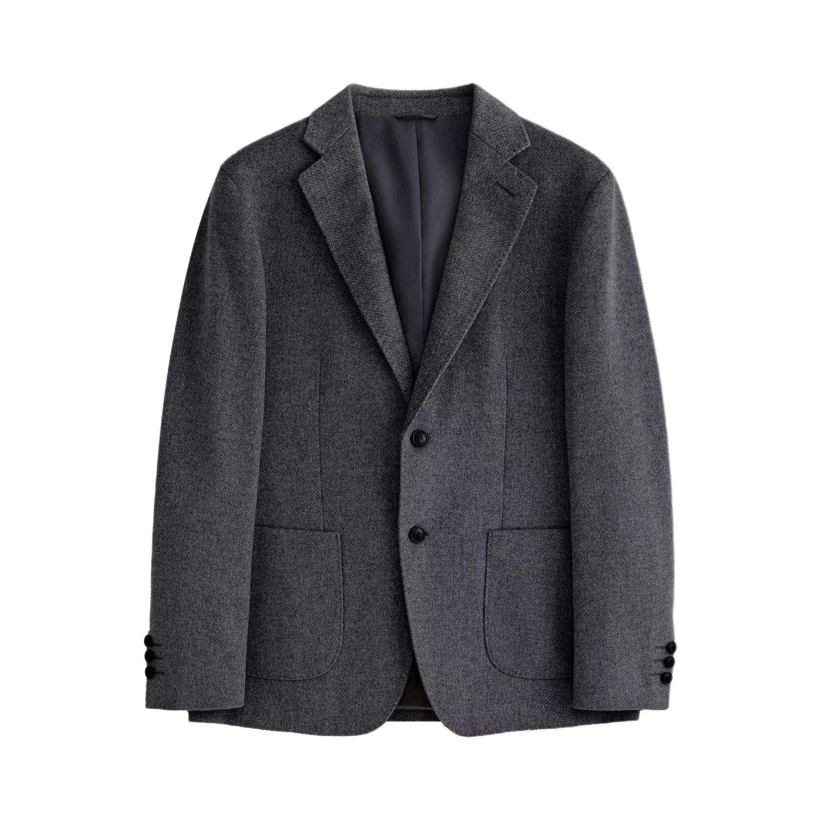 推荐商品：Sanheer/圣赫 纯色柔软防风长袖西装 DAS257 花灰