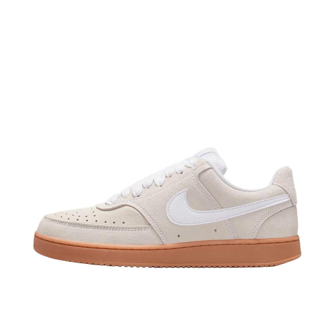 推荐商品：Nike Court Vision 板鞋 复古缓震抓地防滑轻便 米色/羽白色