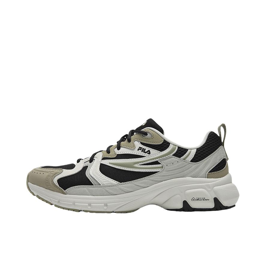 推荐商品：FILA/斐乐 MATTRUN 1S 跑鞋 复古透气运动休闲轻便 黑色/亮灰色
