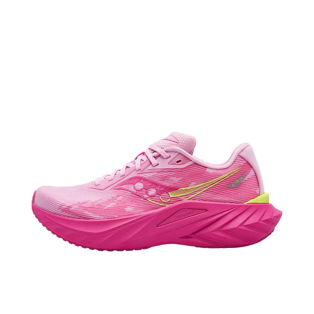 推荐商品：Saucony/索康尼 SLAY 全速3 跑鞋 耐磨竞速训练碳板缓震全掌回弹轻便防滑 女款/粉色