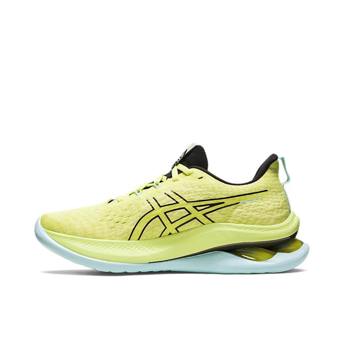 推荐商品：Asics/亚瑟士 Gel-Kinsei Max 跑鞋 防滑耐磨缓震回弹舒适轻便网面透气轻量支撑简约百搭马拉松长跑 女款/黄色/蓝色