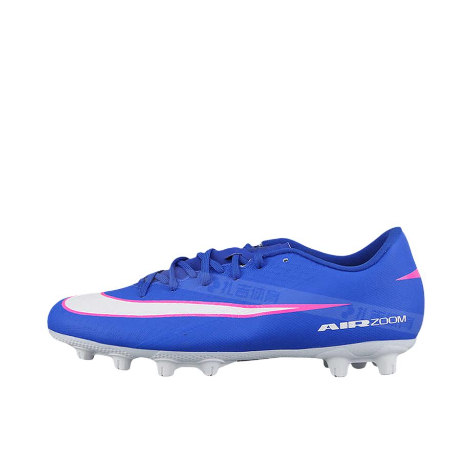 推荐商品：Nike Mercurial Vapor 16 Academy HG 中端 胶质短钉 坚硬人工草场 防滑耐磨 足球鞋 蓝色/白色