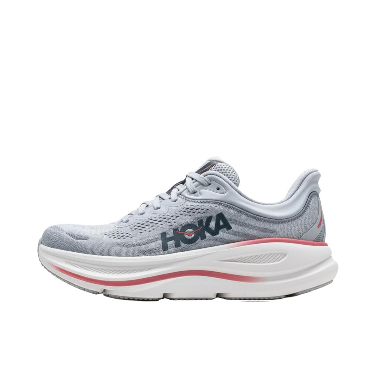 推荐商品：HOKA ONE ONE Bondi 9 越野跑鞋 防滑耐磨缓震透气低帮舒适百搭 石英蓝/水洗蓝