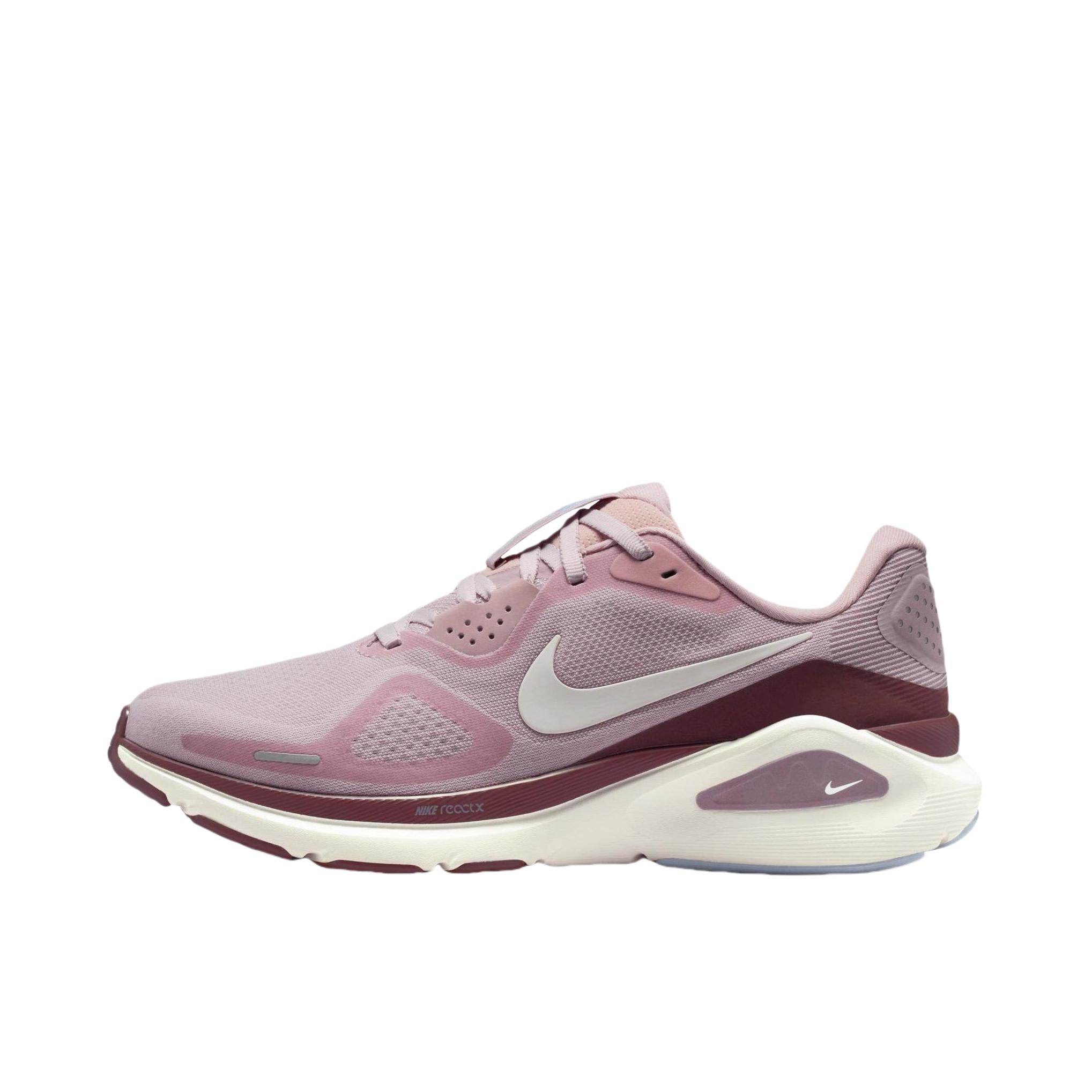 Nike Zoom Structure 26 跑鞋 百搭防滑回弹耐磨低帮泡绵贴合短跑 微粒玫瑰红/图腾黑紫/氢蓝色/帆白