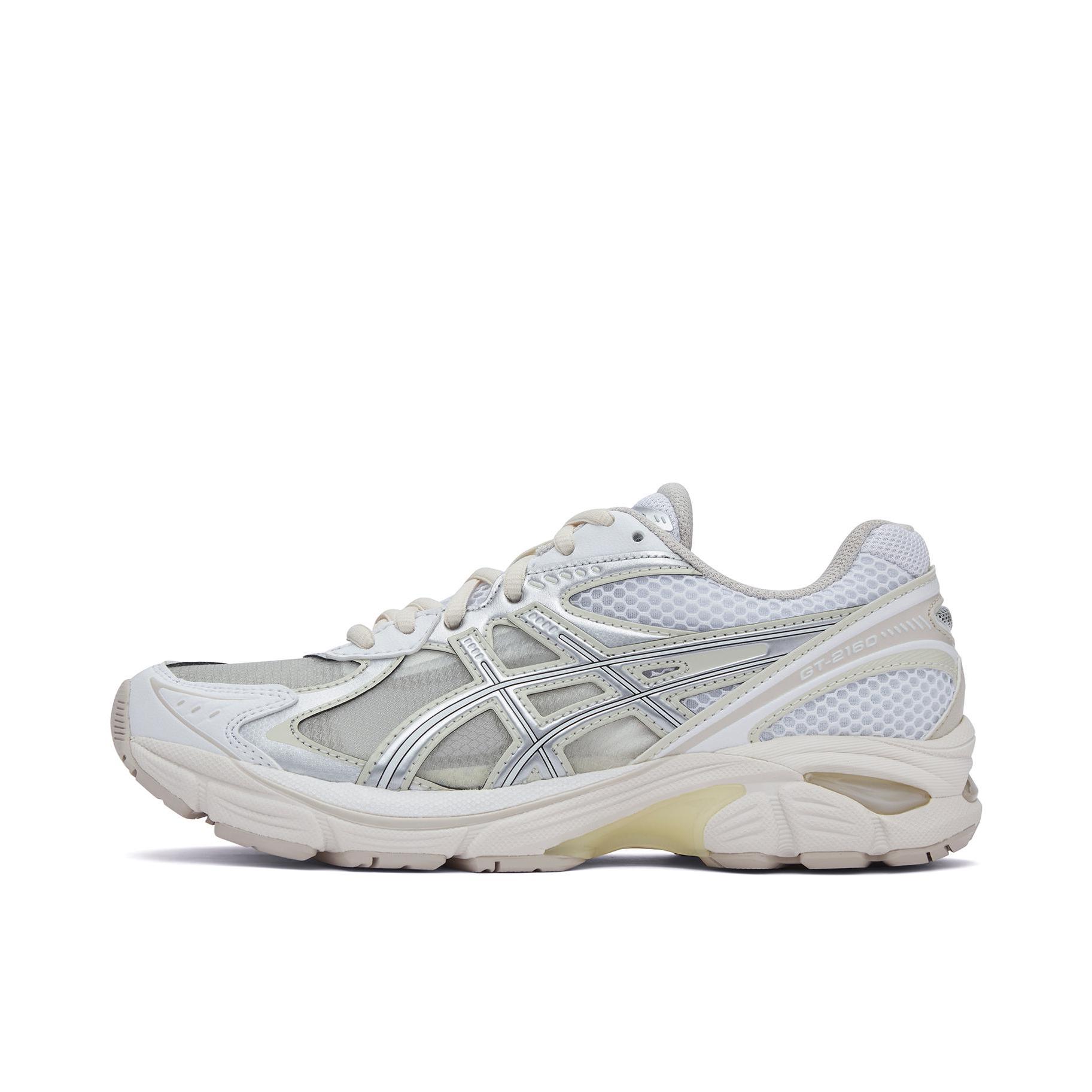 推荐商品：Asics/亚瑟士 GT-2160 跑鞋 拼接舒适缓震网面防滑耐磨复古简约百搭时尚合成革织物耐用短跑圆头支撑 Above The Clouds联名/白色/银色