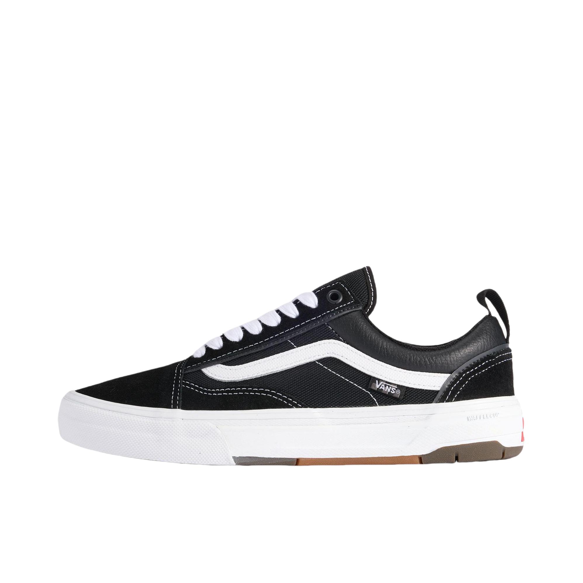 推荐商品：Vans/范斯 Skate Old School Waffle Cup 板鞋 舒适圆头厚底系带贴合支撑 黑色/白色
