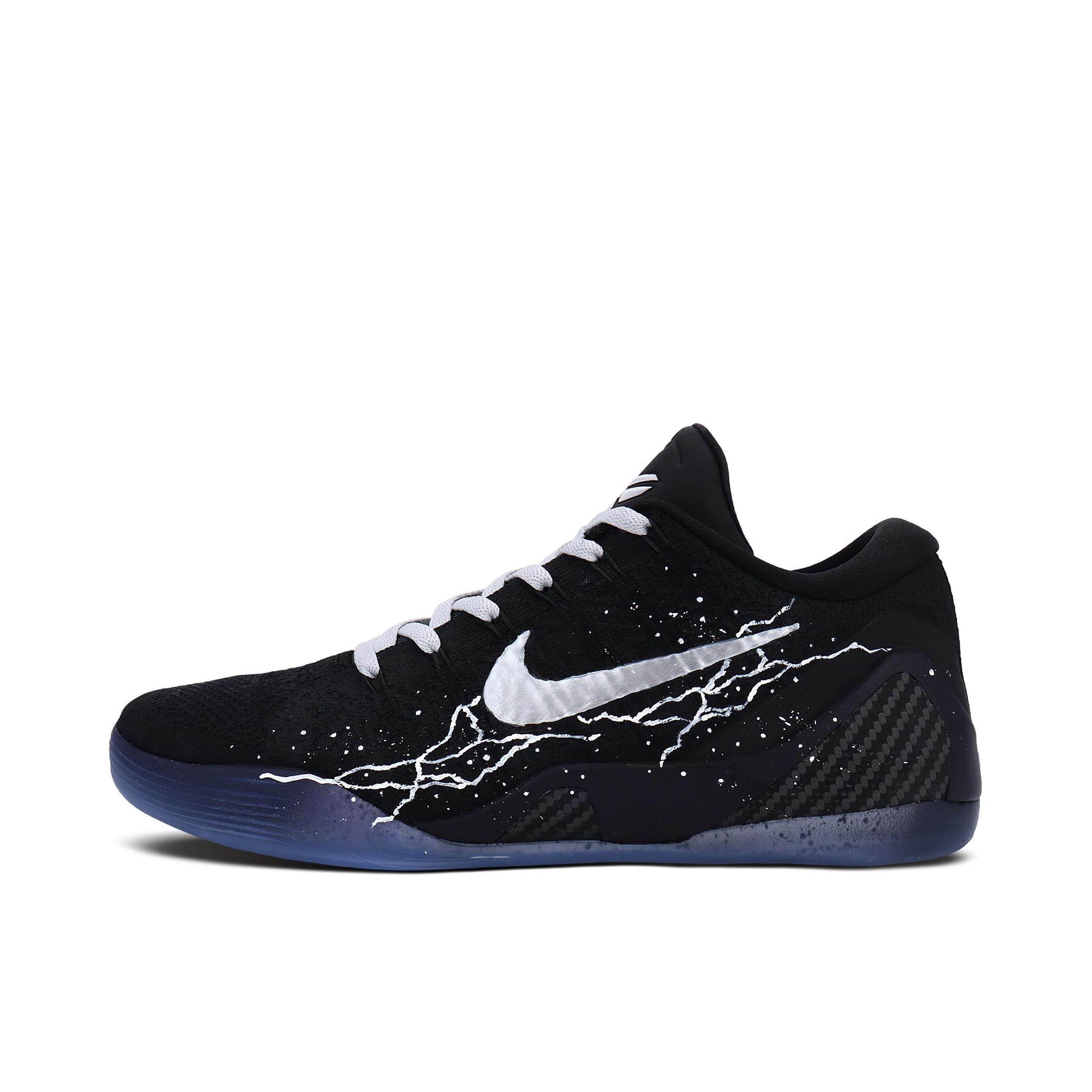 推荐商品：【定制球鞋】Nike Kobe 9 低帮防滑减震 篮球鞋 黑武士