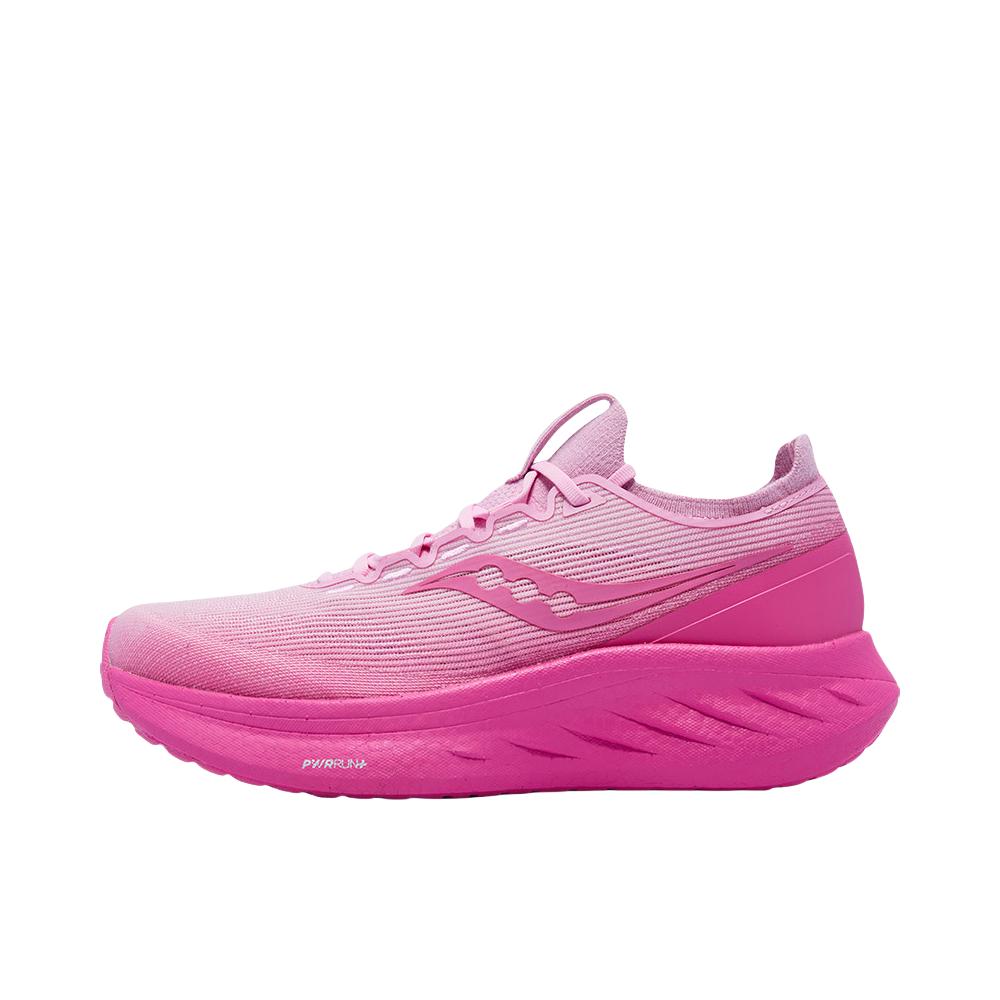 推荐商品：Saucony/索康尼 RIDE FOR HER 跑鞋 女士日常缓震慢跑支撑训练轻便 粉色/红色