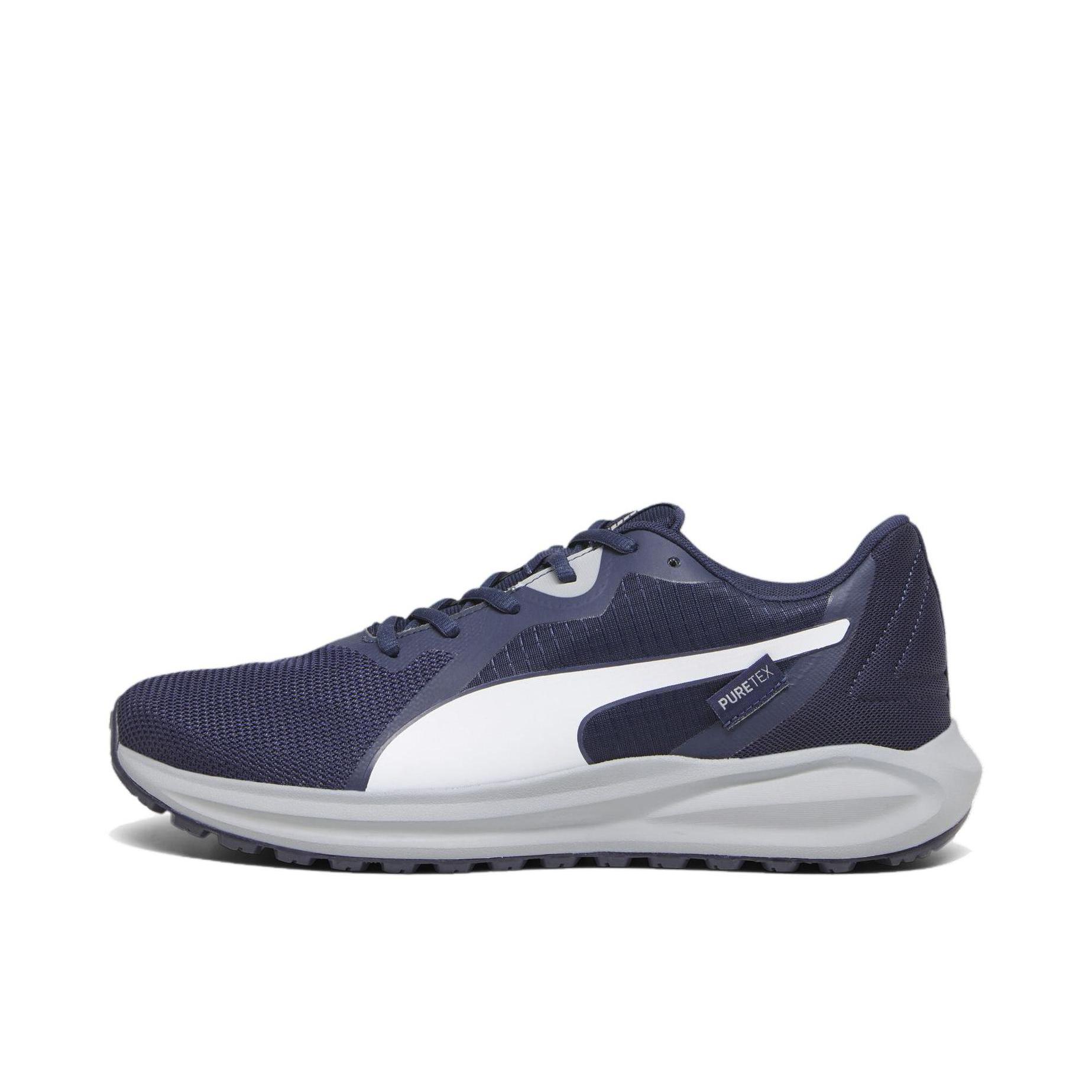 推荐商品：Puma/彪马 Twitch Runner 舒适轻便 网面透气 防滑耐磨 潮流百搭 运动 跑步鞋 海军蓝/中灰色