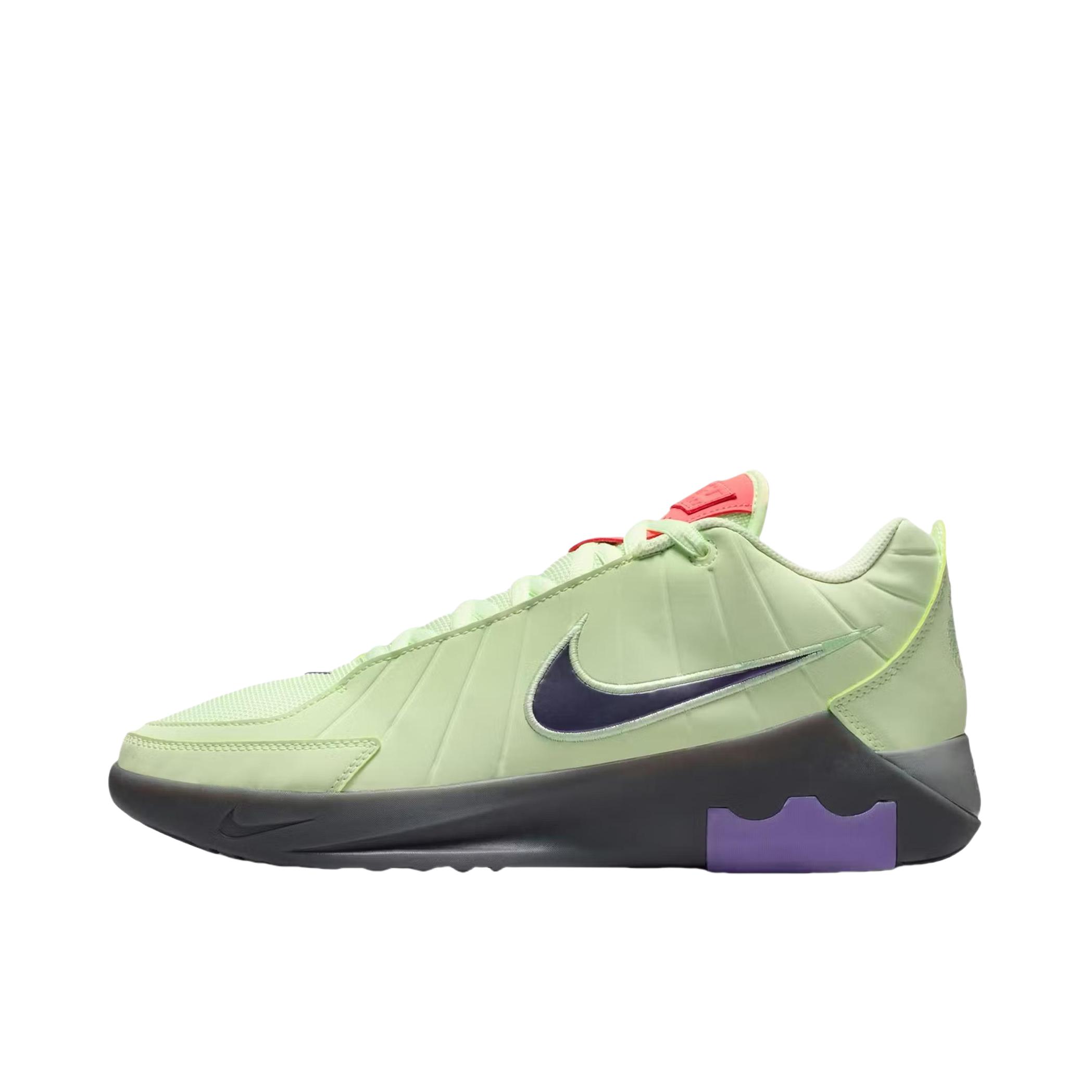 推荐商品：Nike 詹姆斯 LEBRON WITNESS 9 篮球鞋 缓震实战支撑抓地抗扭 绿色/黑色/紫色