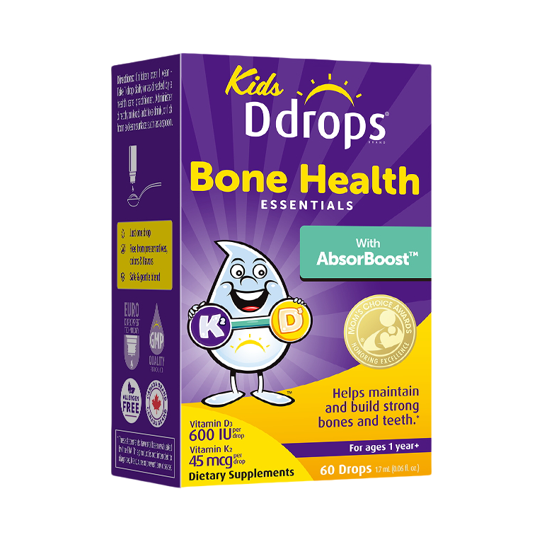 推荐商品：滴卓思/Ddrops 儿童维生素D3+k2滴剂骨骼健康精华液体钙