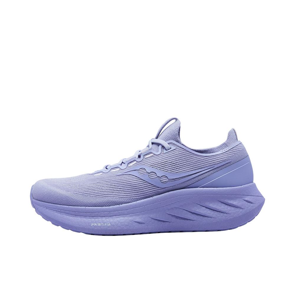 推荐商品：Saucony/索康尼 RIDE FOR HER 跑鞋 女士日常缓震慢跑支撑训练轻便 浅紫色