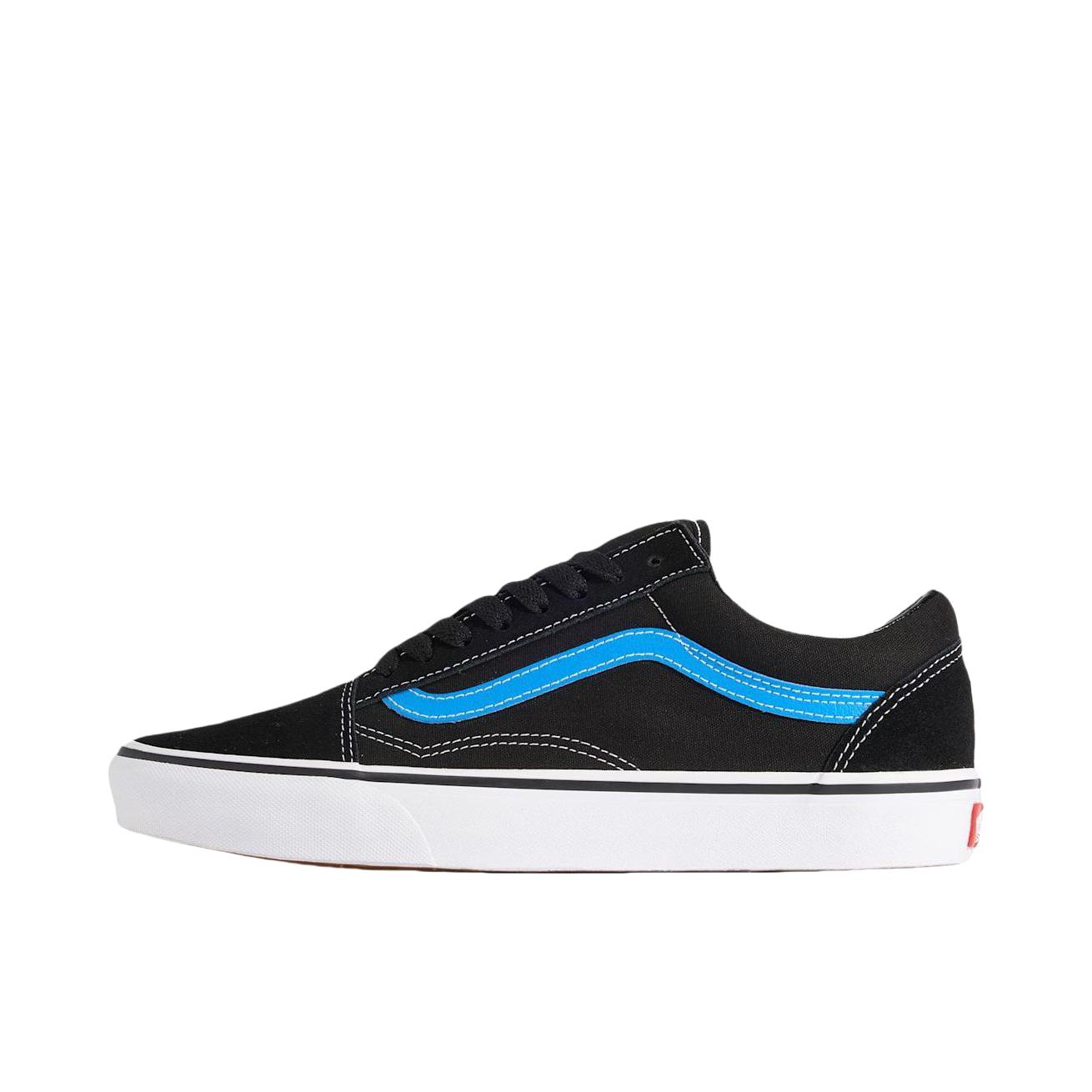 推荐商品：Vans/范斯 Old Skool 滑板鞋 板鞋 轻便防滑复古舒适经典 深黑色/蓝色