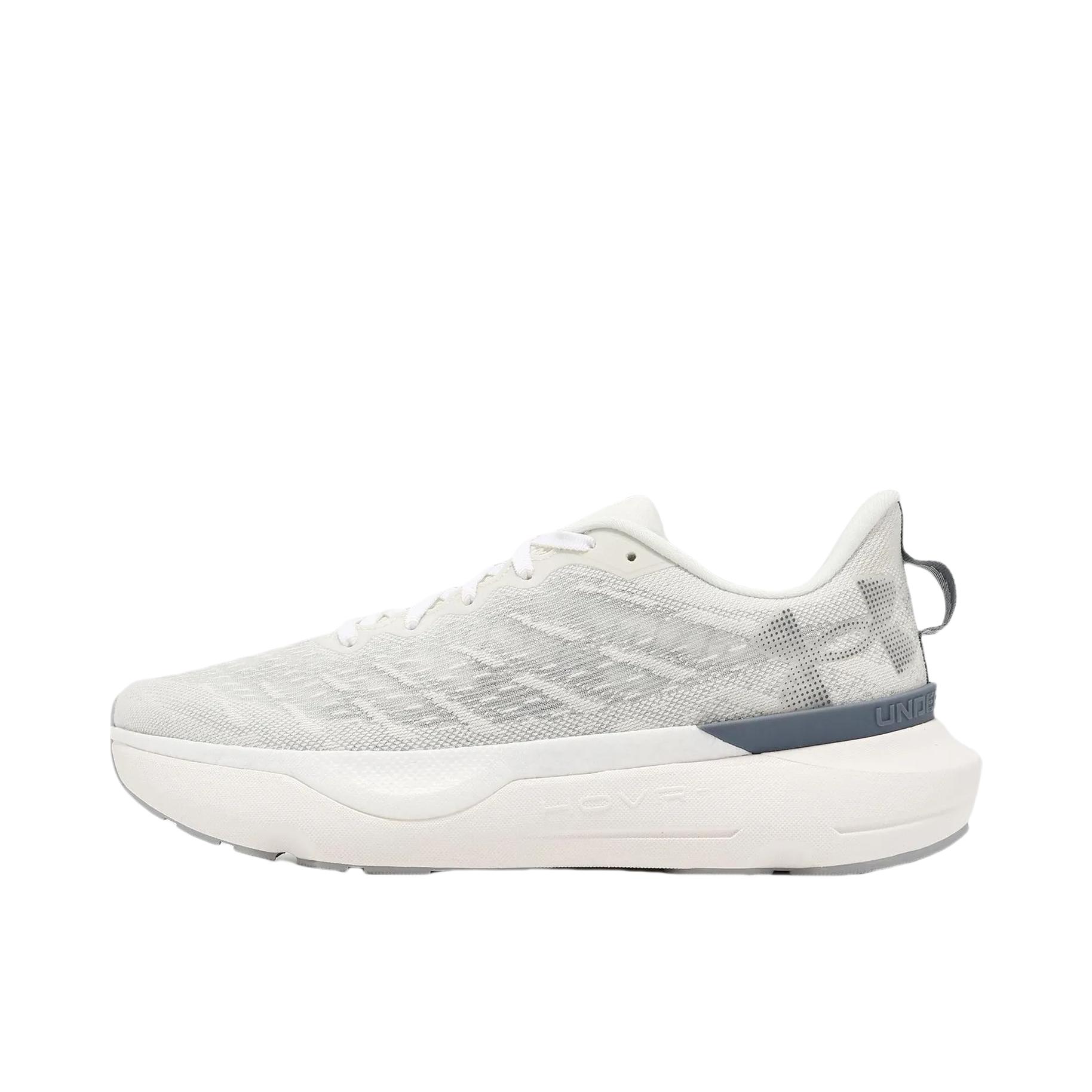 推荐商品：Under Armour/安德玛 Infinite Pro Breeze 织物 缓震 耐磨防滑 软底 圆头 轻跑版 跑鞋 石英白