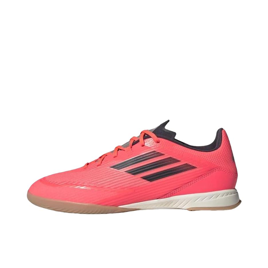 推荐商品：adidas F50 LEAGUE IN 中端 平底 耐磨透气 足球鞋 红色/黑色