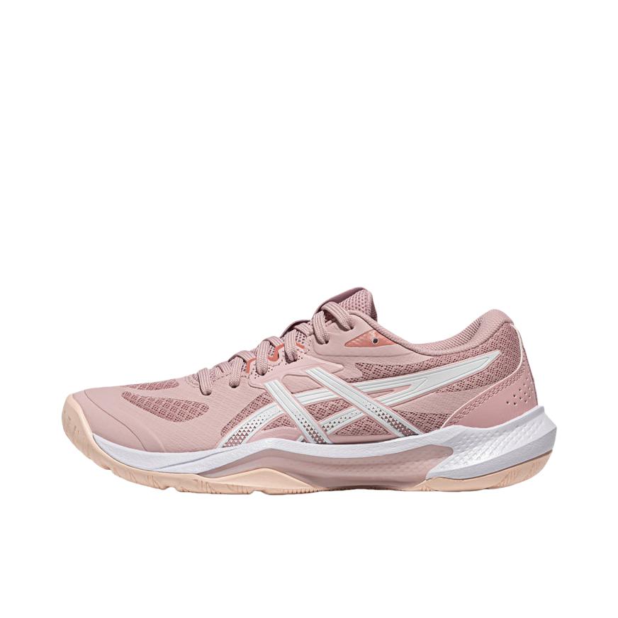 推荐商品：Asics/亚瑟士 GEL-TACTIC 13 网球鞋 简约低帮平跟系带 粉色/白色