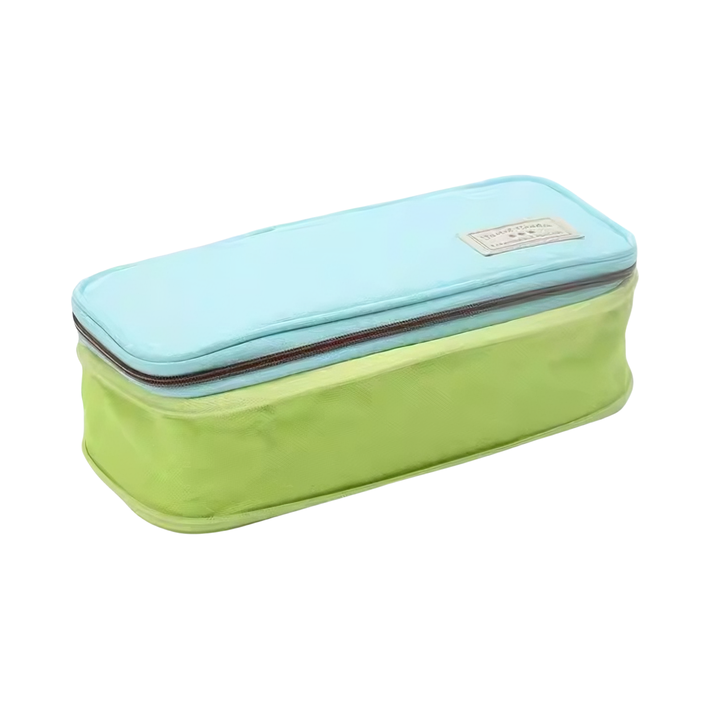 推荐商品：kokuyo/国誉 淡彩曲奇双层 大容量帆布铅笔袋 笔袋 拉链 高中生