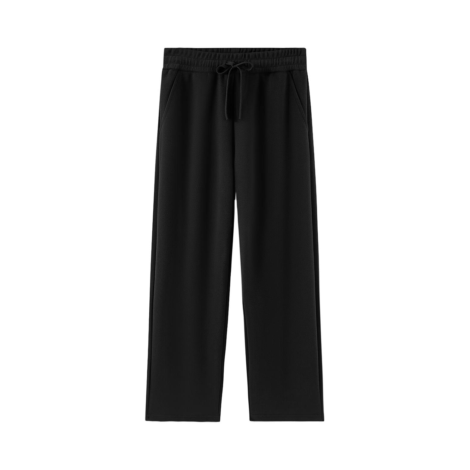 推荐商品：凡客诚品 系带纯色透气直筒运动长裤 XW-819 黑