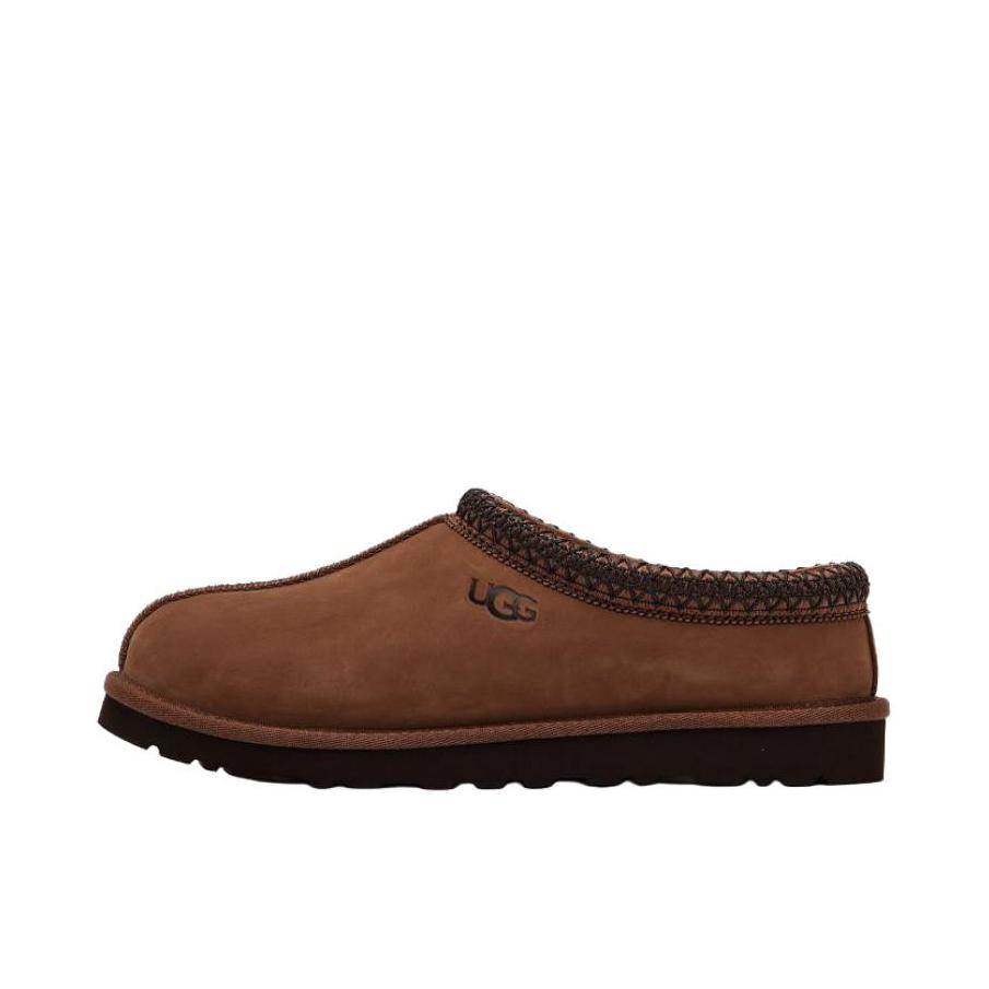 推荐商品：UGG Tasman ll 舒适保暖 包头防磨圆头一脚蹬 拖鞋 深棕色/黑色