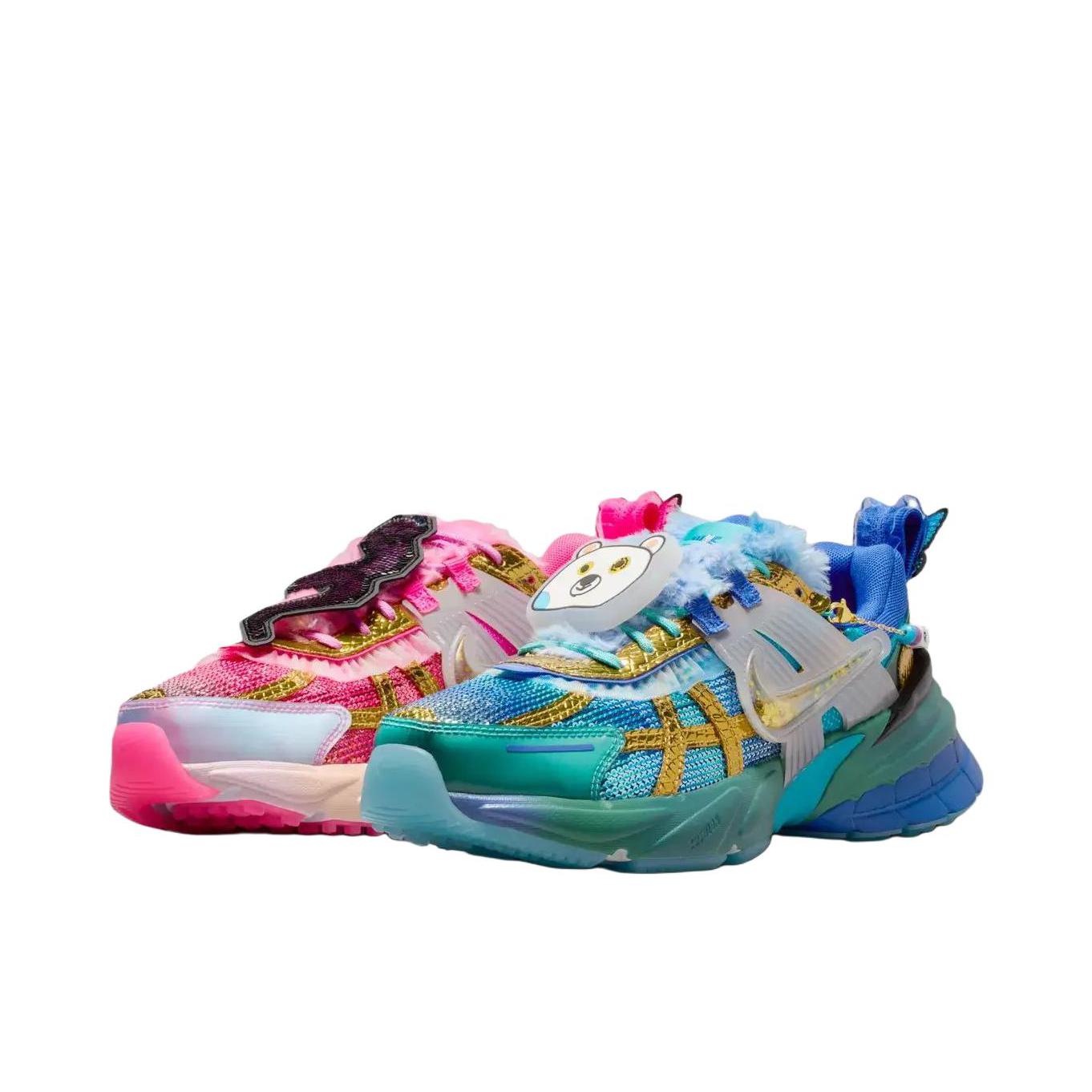推荐商品：Nike V2K Run Runtekk 跑鞋 轻便网面透气防滑耐磨百搭时尚复古减震抓地圆头 鸳鸯款/男款/粉色/蓝色