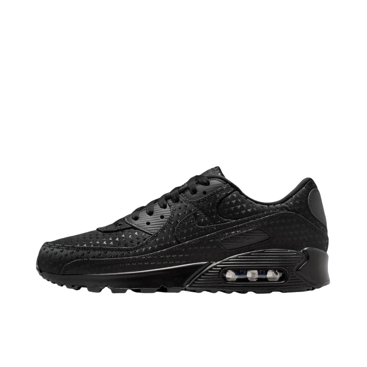 推荐商品：Nike Air Max 90 Ultra 跑鞋 气垫缓震防滑耐磨舒适轻便百搭简约运动网布低帮贴合 乌黑色