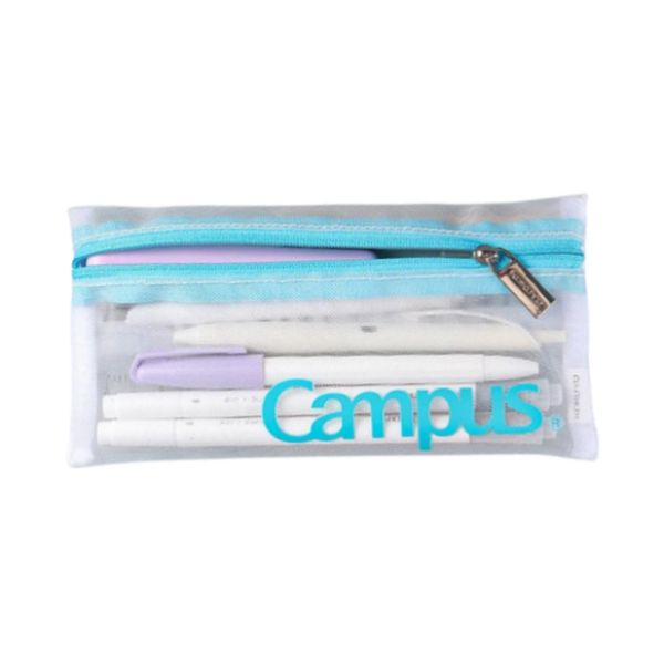 推荐商品：kokuyo/国誉 Campus 网格收纳包学生便携方便出行文具 笔袋