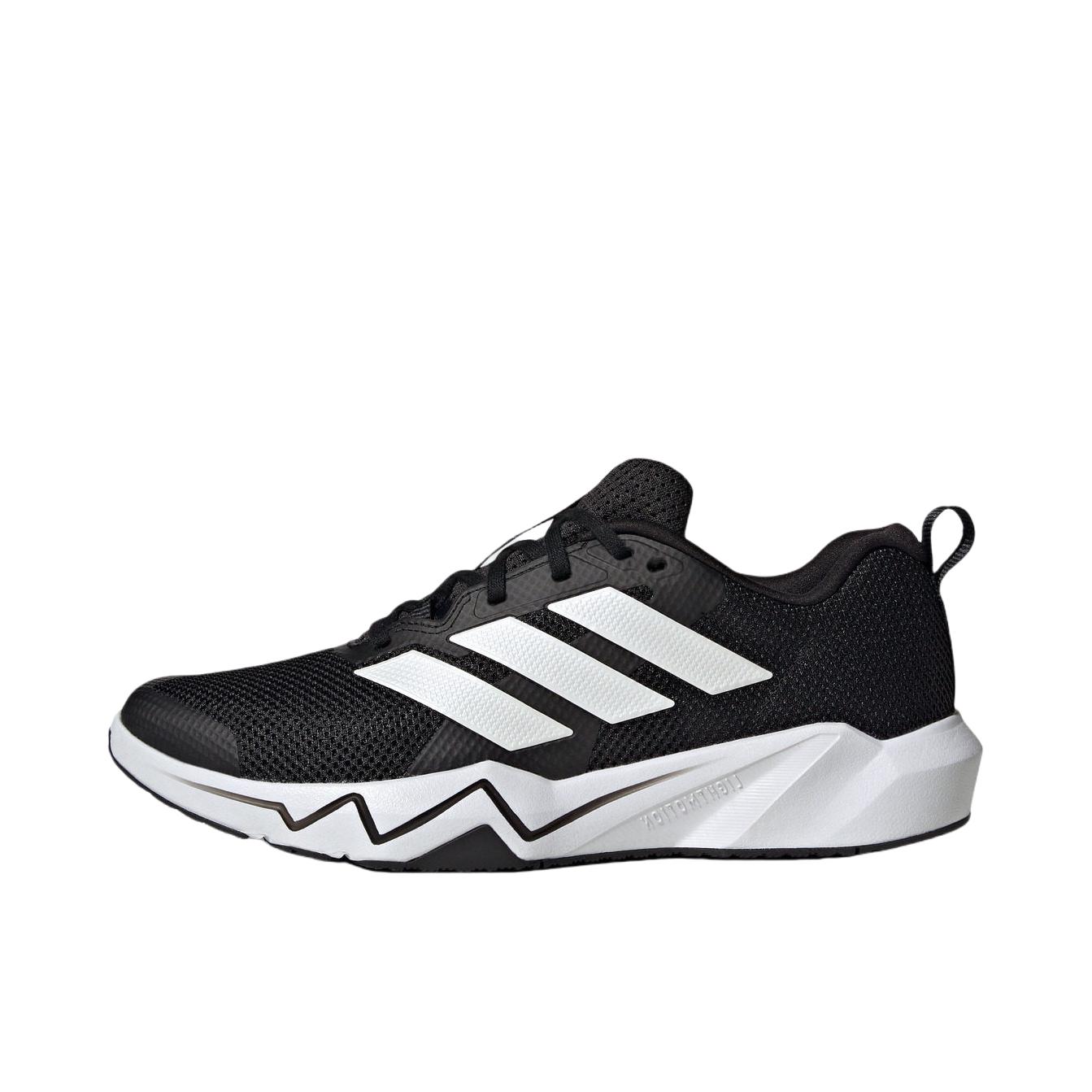 推荐商品：adidas Rapidmove Go 训练鞋 透气网面圆头厚底百搭贴合支撑 男款/黑色/白色