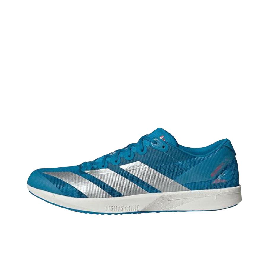 推荐商品：adidas Adizero RC 6 跑鞋 百搭透气轻便圆头支撑 蓝色/银色