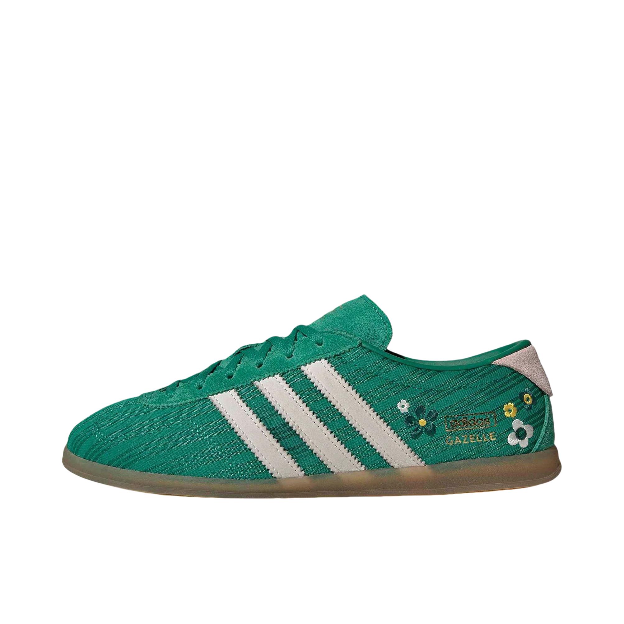 推荐商品：adidas Originals GAZELLE Lo Pro 板鞋 百搭耐磨低帮舒适薄底德训鞋T头鞋复古防滑贴合  Liberty London联名/绿色