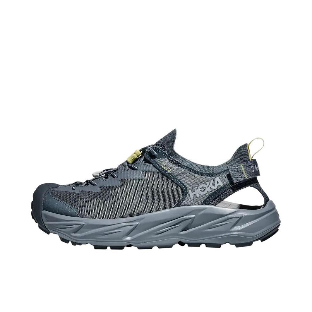 推荐商品：HOKA ONE ONE  Hopara 2  缓震网布 耐磨防水 百搭增高 徒步 沙滩  溯溪鞋 蓝色/灰色