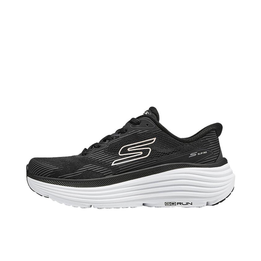 推荐商品：Skechers/斯凯奇 MEN'S GO 跑鞋 轻质透气时尚贴合回弹网布训练网面缓震一脚蹬竞速 女款/黑色/白色
