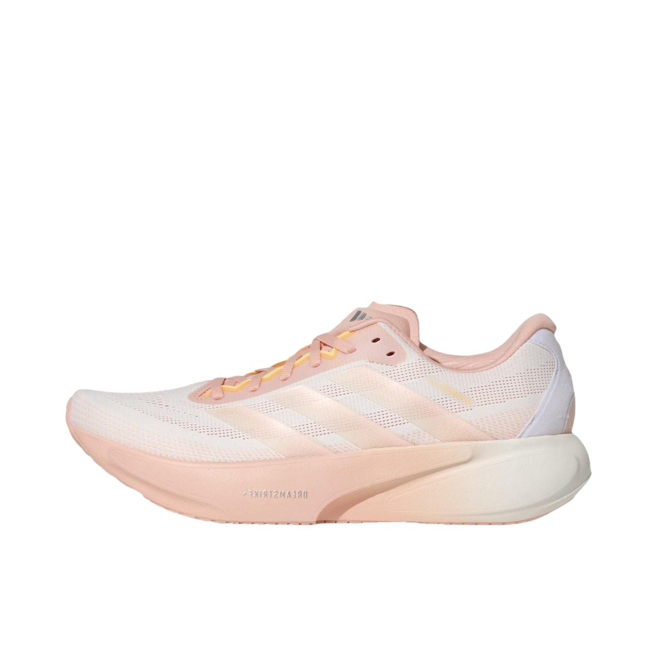 推荐商品：adidas SUPERNOVA RISE 3S 领航系列 跑鞋 舒适时尚潮流贴合回弹体测防滑缓震轻便支撑排汗 女款/亮白色/淡粉色/冰晶橘