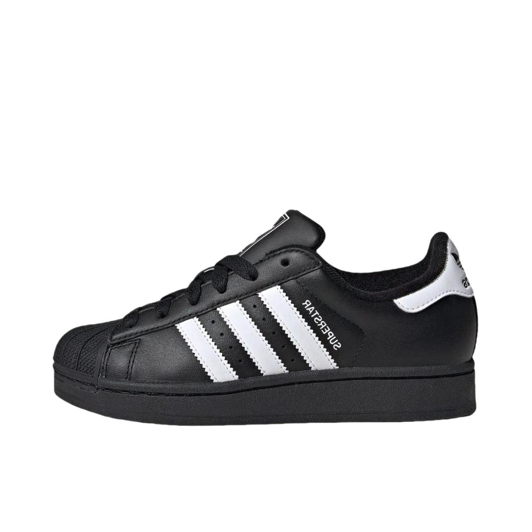 推荐商品：【王鹤棣同款】 adidas Originals Superstar 2 板鞋 防滑耐磨贝壳头贴合圆头支撑 大童/黑色/白色