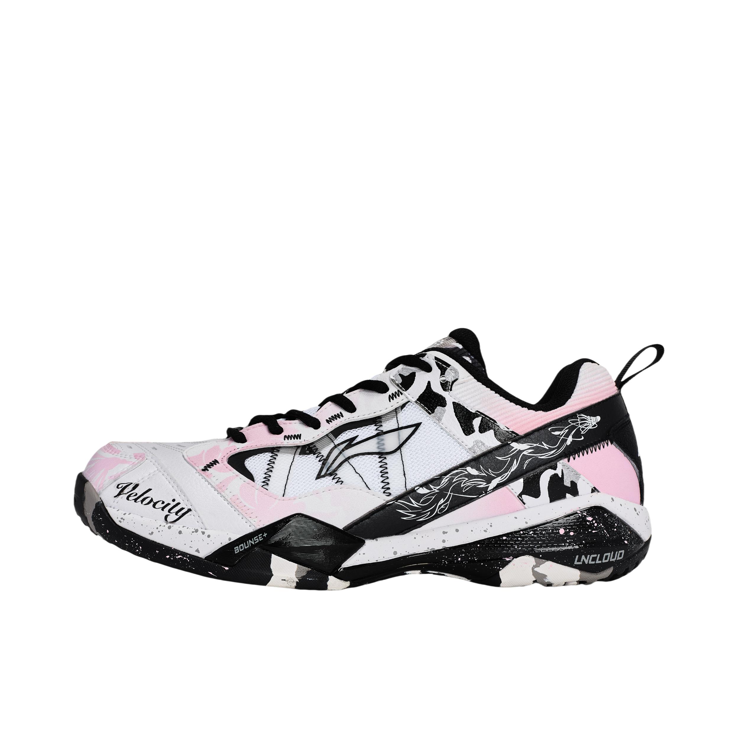 推荐商品：定制款 李宁 无敌号ACE 羽毛球鞋 户外运动耐磨减震 粉墨樱行