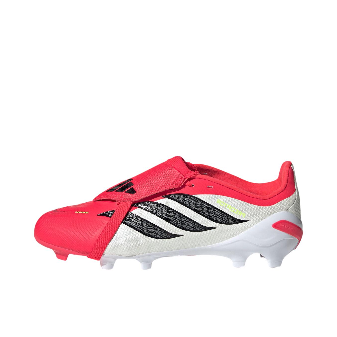 推荐商品：adidas 猎鹰26 Predator Elite FT AG 足球鞋 顶级胶质短钉人草防滑包裹性 大童/亮红色/黑色/白色