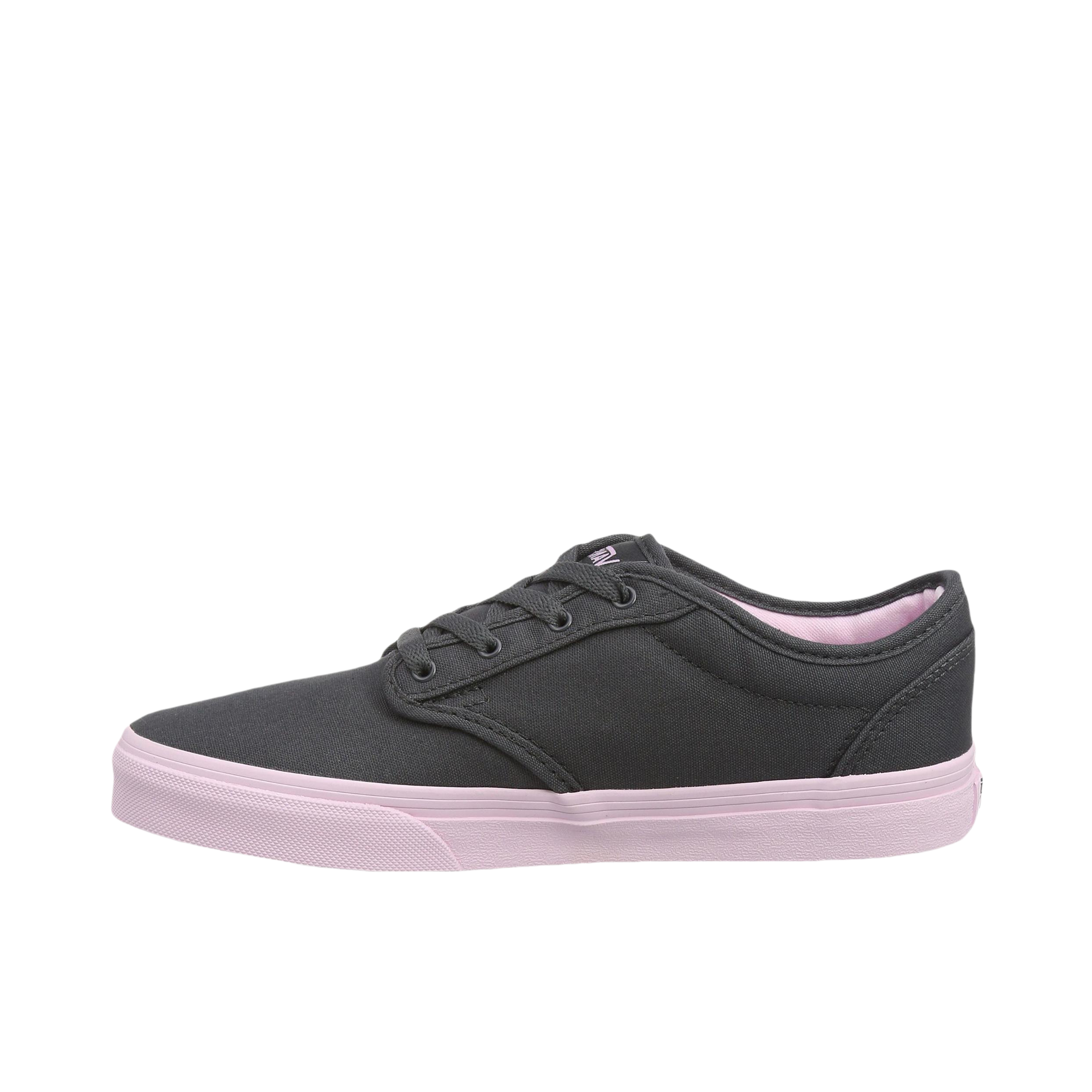 推荐商品：Vans/范斯 Atwood 板鞋 经典复古轻便百搭舒适透气防滑耐磨帆布低帮 大童/黑紫色