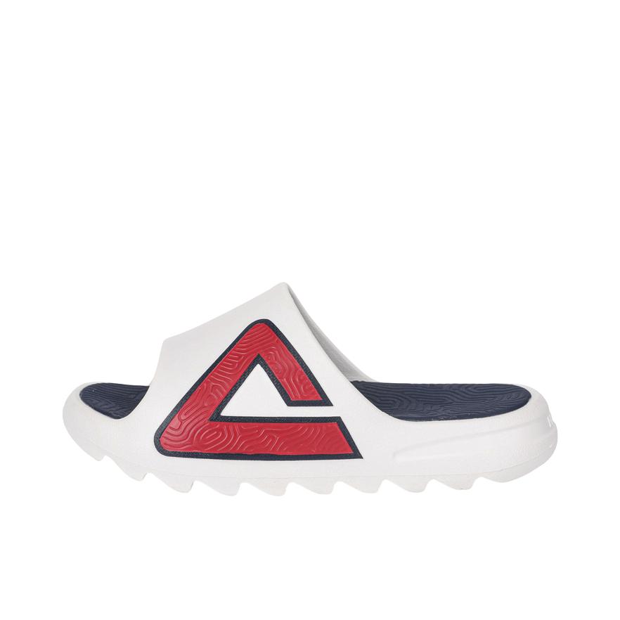 推荐商品：匹克 态极PRO 拖鞋 经典运动休闲百搭时尚舒适潮流皮革拼接涂鸦防磨耐磨静音一字拖软弹防滑 冰淇淋蓝莓/米白色/藏青色