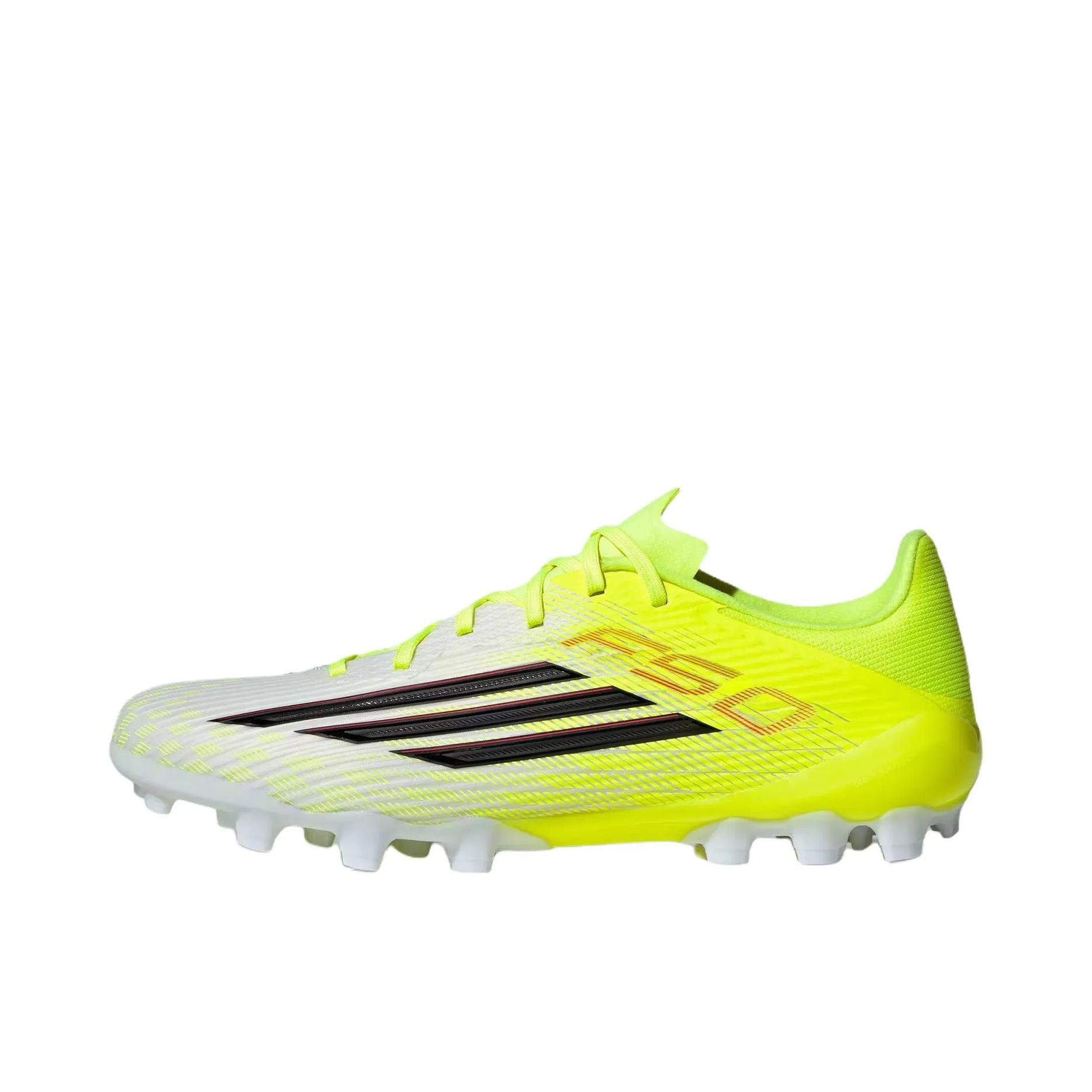 推荐商品：adidas F50 League 2G/3G AG 中端 胶质短钉 人造草地 减震防滑耐磨 足球鞋 荧光黄/黑色