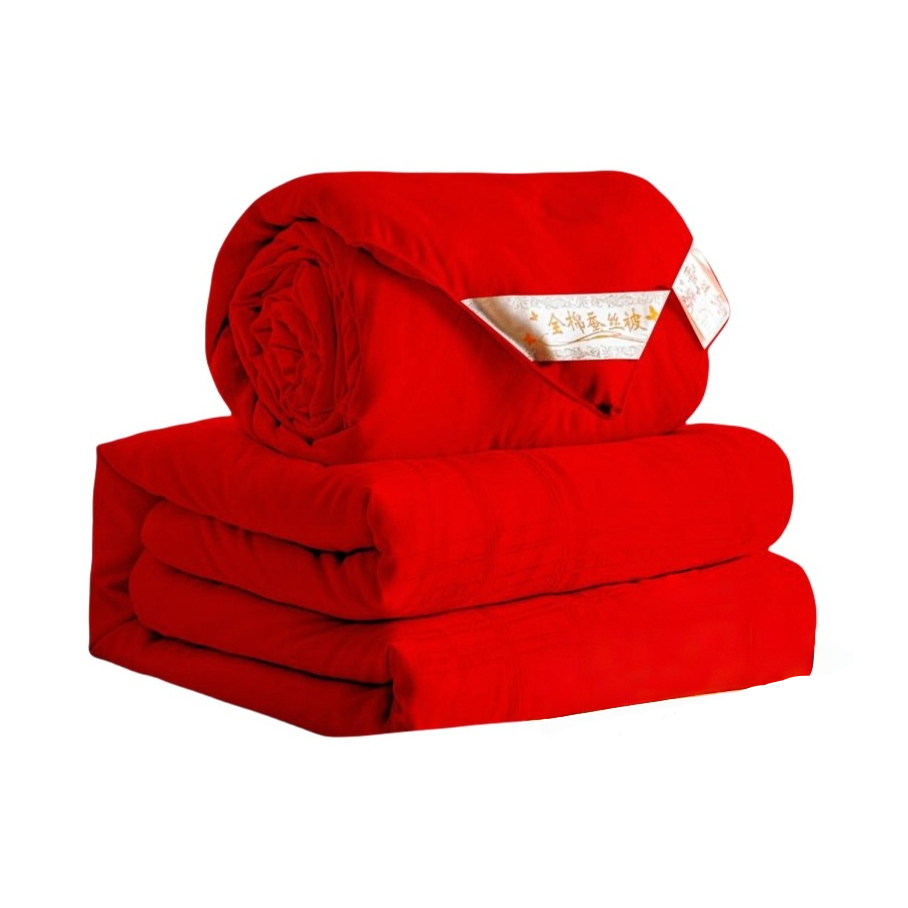 推荐商品：蚕沁 全棉提花蚕丝被系列 升级款 A类 全棉提花被面 100%桑蚕丝 冬被