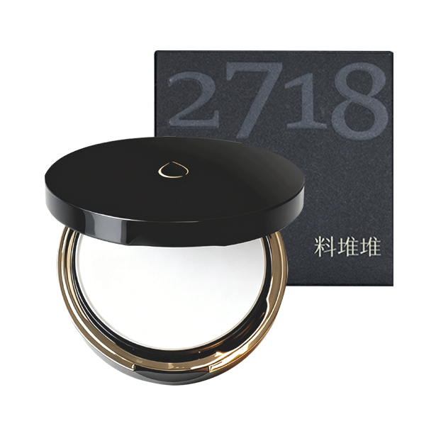 推荐商品：料堆堆 大白饼2718水粉饼 定妆柔焦提亮遮毛孔 9g