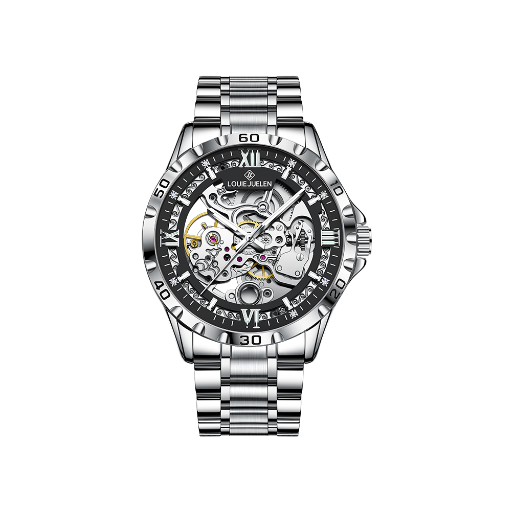 推荐商品：LOUIEJUELEN/路易爵伦 时尚潮流自动机械男士手表