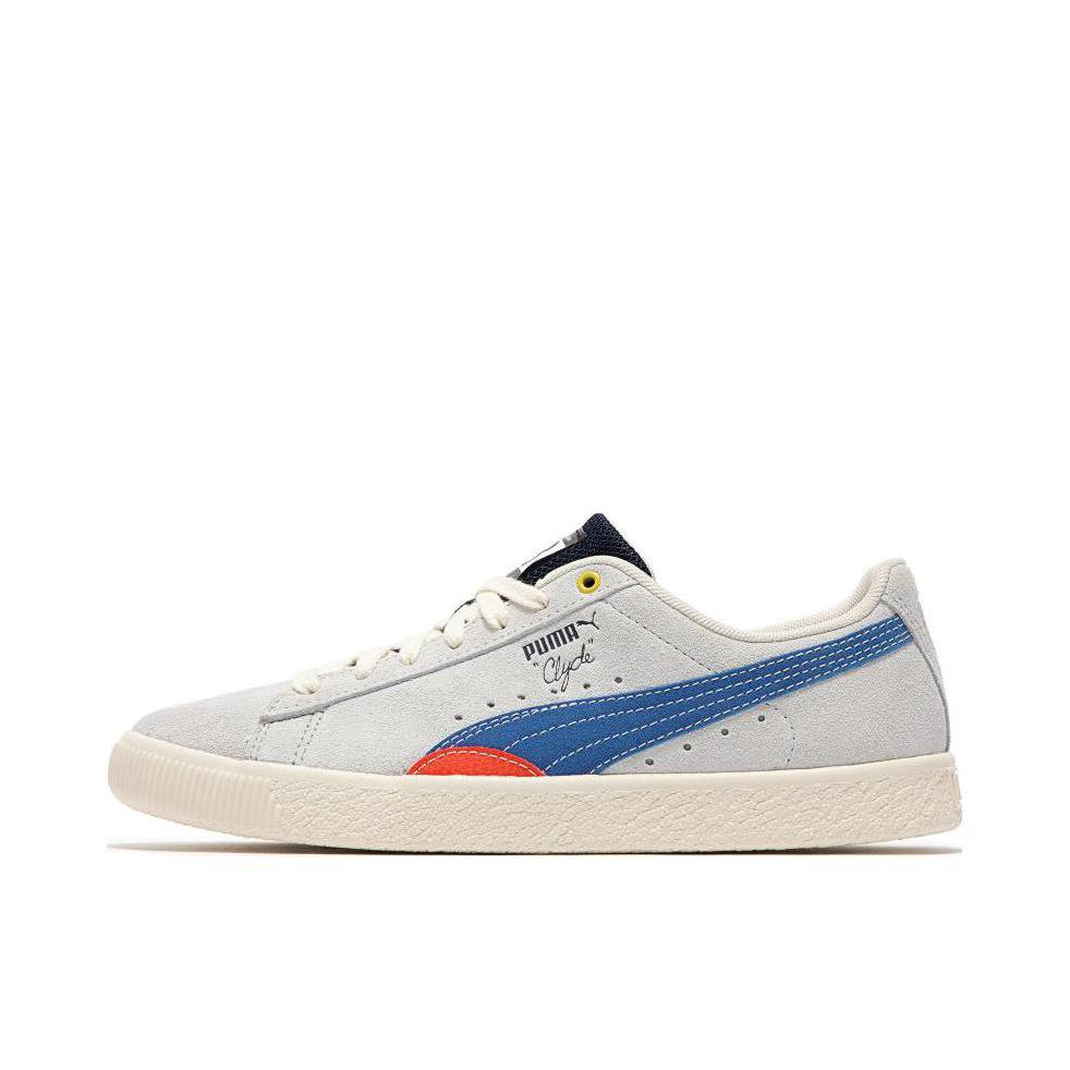 推荐商品：Puma/彪马 Clyde Base 休闲百搭 防滑耐磨 帆布鞋 灰色/蓝色